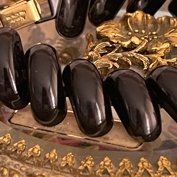 NAPIER BLACK METAL BRACELET - Picture 4 of 8